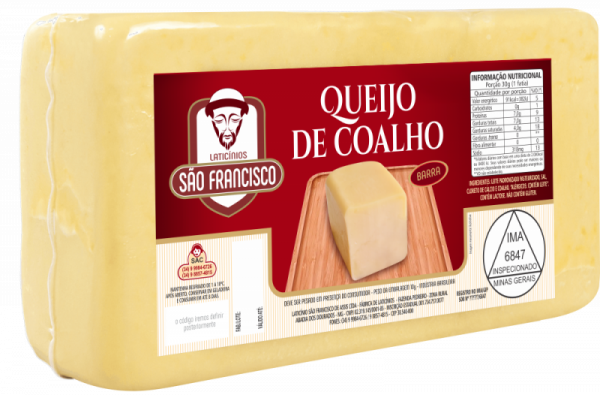 Queijo Coalho Barra Tradicional Latícinios São Francisco De Assis 4551